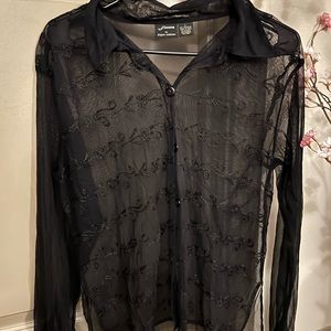 Sheer Long sleeve top